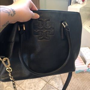 Black leather Tory Burch bag!